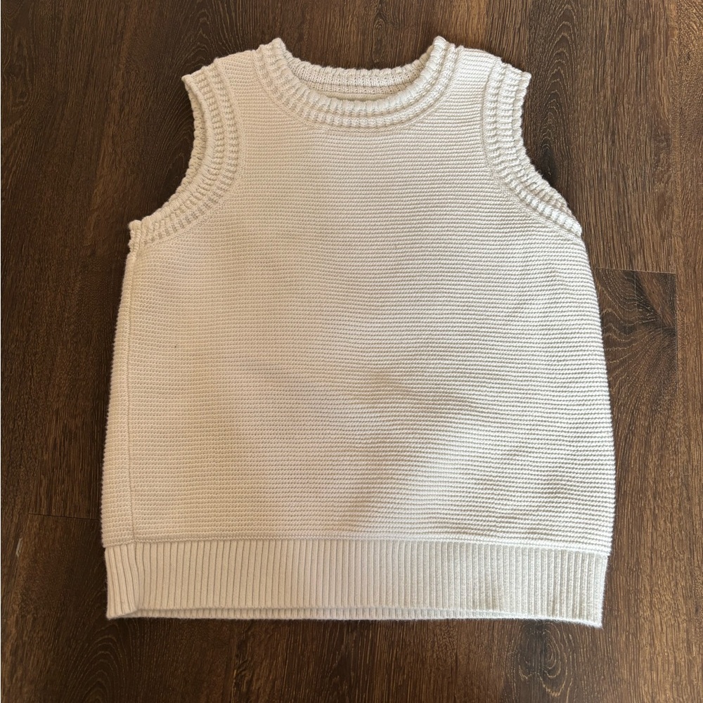 Duluth Trading Co Kids Sleeveless Knit Top - White